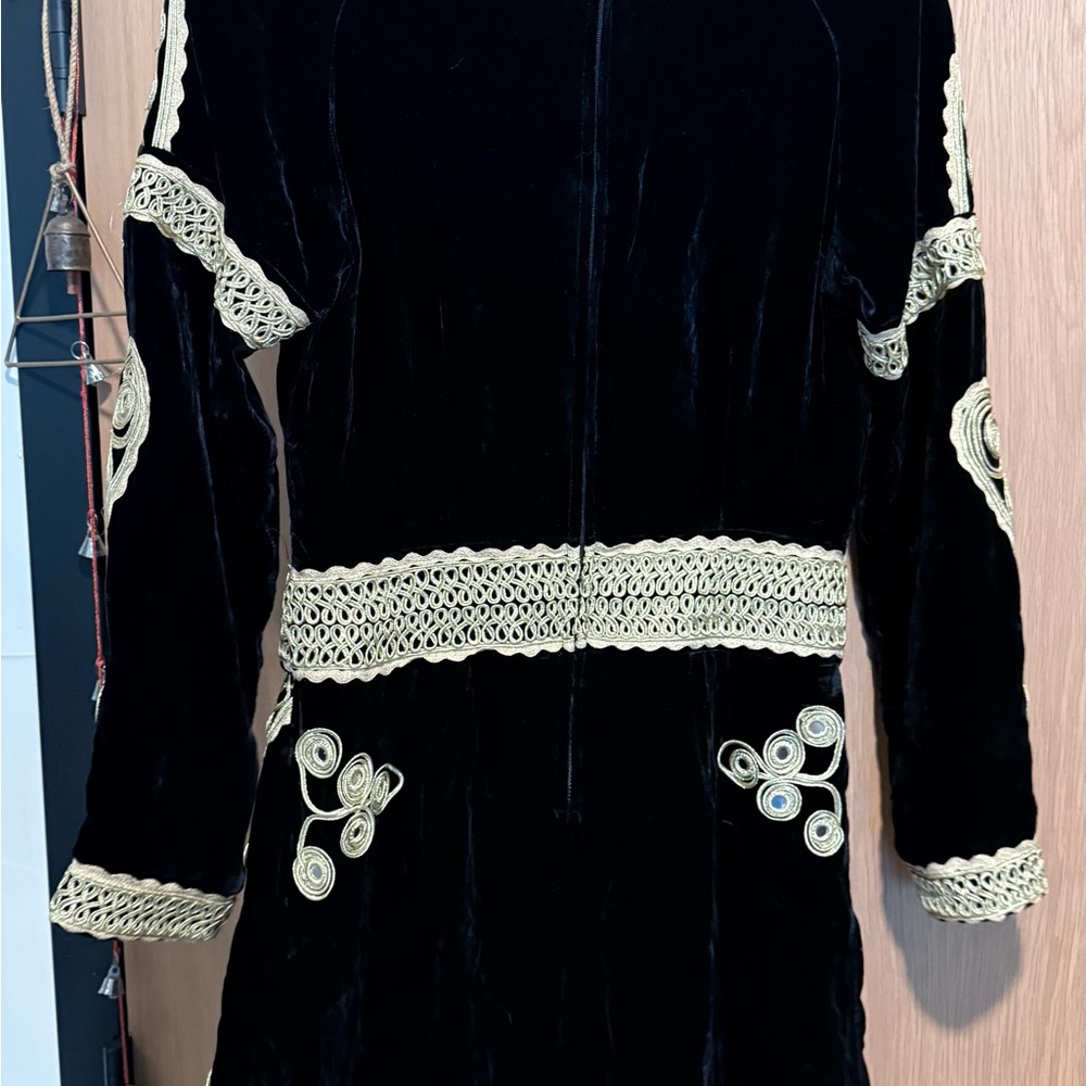 For Love And Lemons Paris Black and Gold Mini Dress - Picture 3 of 5